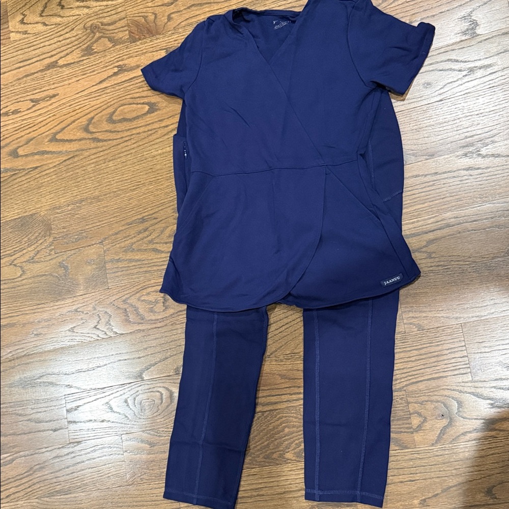 Jaanuu Navy Blue Scrub Ensemble